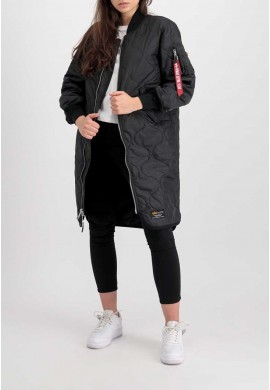 Dámský kabát MA-1 ALS COAT Wmn. Alpha Industries, ČERNÝ