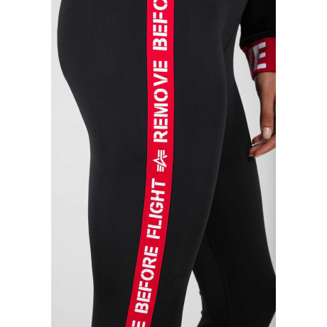 Dámské leginy RBF TAPE LEGGINS, Alpha Industries ČERNÉ