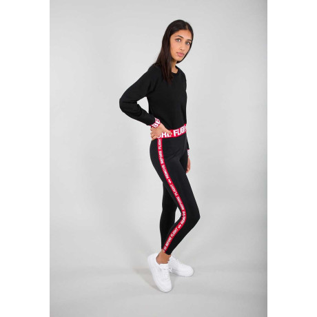 Dámské leginy RBF TAPE LEGGINS, Alpha Industries ČERNÉ