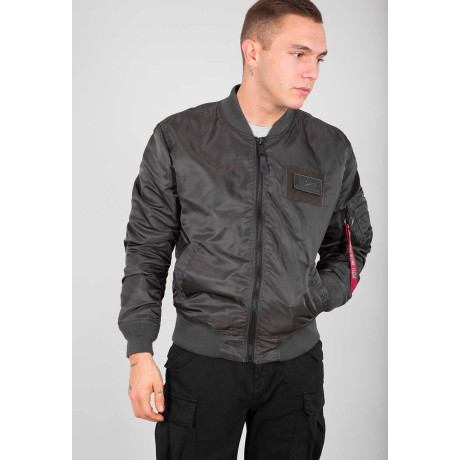 Bunda Alpha Industries MA-1 TT CUSTOM barva GREYBLACK
