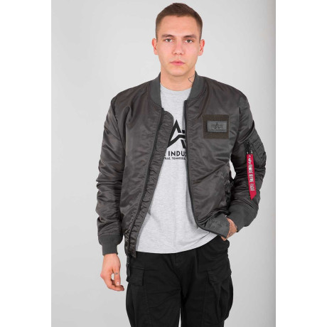 Bunda Alpha Industries MA-1 TT CUSTOM barva GREYBLACK