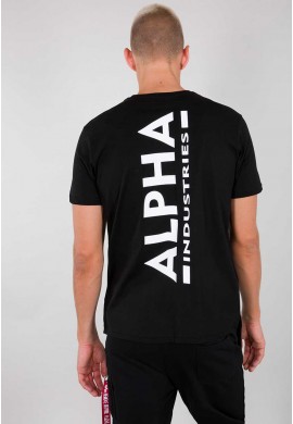 Tričko Alpha Industries BACKPRINT T černé