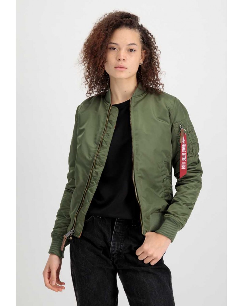 Dámská Bunda MA-1 VF 59 Wmn Alpha Industries DARK GREEN