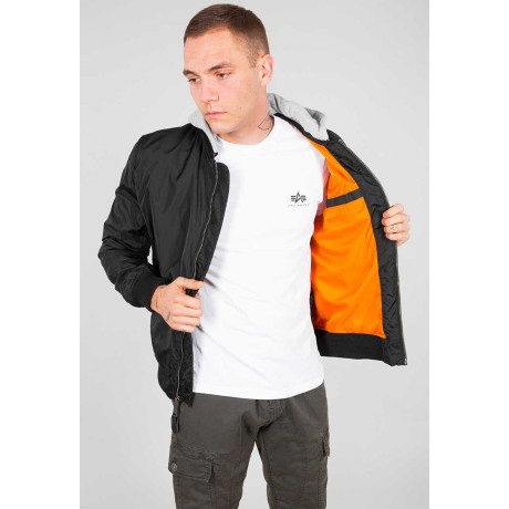 Bunda MA-1 TT HOOD Alpha Industries BLACK
