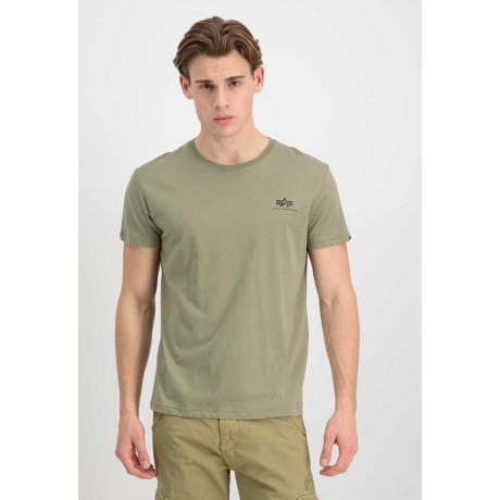 Tričko Alpha Industries BACKPRINT T olive/black