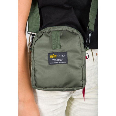 Alpha Industries taška přes rameno nebo na pásek CREW CARRY BAG, Sage green