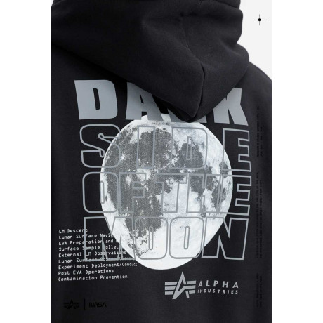 Alpha Industries mikina BLACK SIDE HOODY, černá