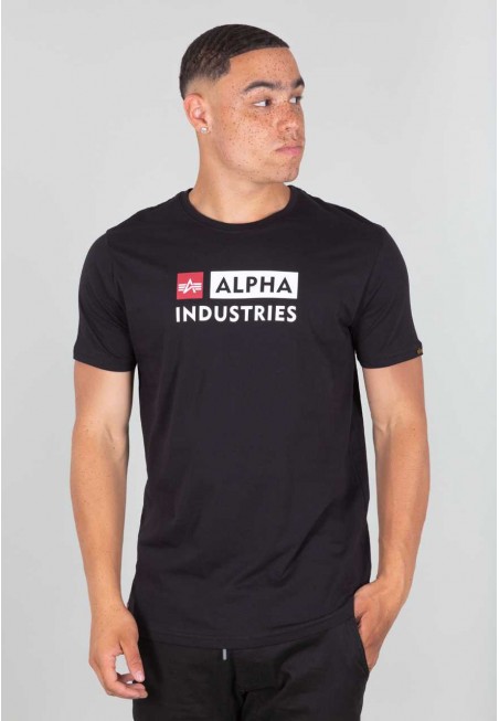 Alpha Industries Tričko ALPHA BLOCK LOGO T, Černé