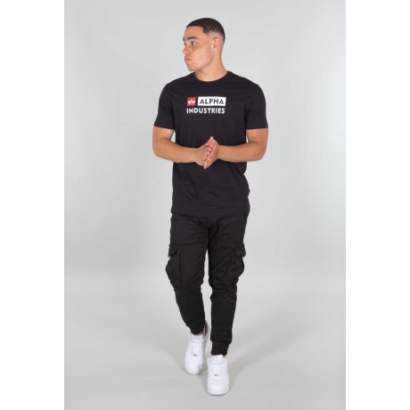 Alpha Industries Tričko ALPHA BLOCK LOGO T, Černé