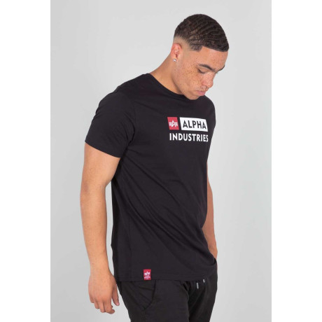 Alpha Industries Tričko ALPHA BLOCK LOGO T, Černé
