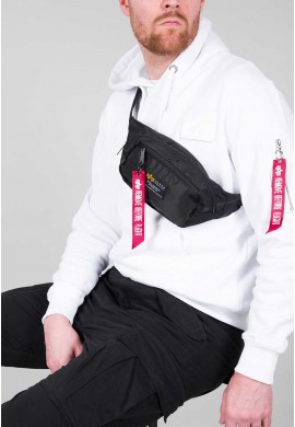 Alpha Industries Ledvinka CREW WAIST BAG, Černá