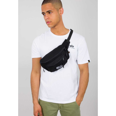 Alpha  Industries Ledvinka BIG WAIST BAG, Černá