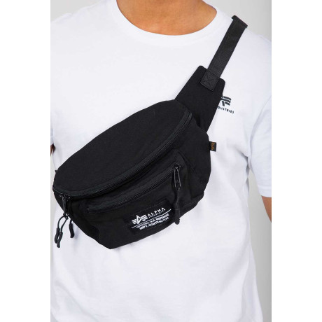 Alpha  Industries Ledvinka BIG WAIST BAG, Černá