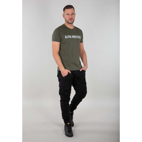 copy of Alpha Industries tričko HALF LOGO FOAM T, Vintage marine