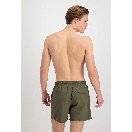 Alpha Industries plavky BASIC SWIM SHORT, DARK OLIVE