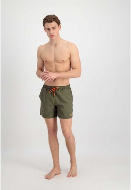 Alpha Industries plavky BASIC SWIM SHORT, DARK OLIVE