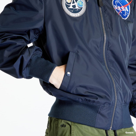 Alpha Industries bunda MA-1 ZIP HOOD APOLLO, REPL. BLUE