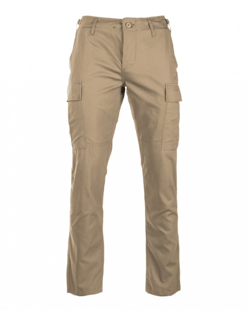 US BDU POLNÍ KALHOTY RIP/STOP SLIM (zúžené), Khaki