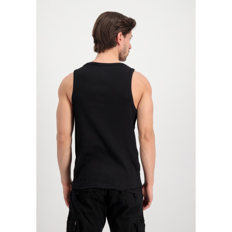 Tílko LOGO TANK Alpha Industries, barva Černá/bílá