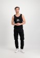 Tílko LOGO TANK Alpha Industries, barva Černá/bílá