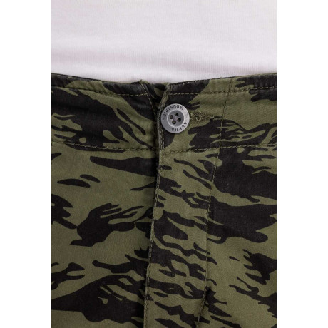 Kraťasy CREW SHORT CAMO Alpha Industries, barva Brushstroke green