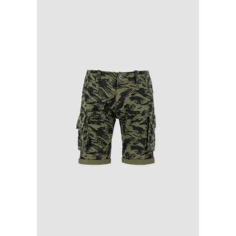 Kraťasy CREW SHORT CAMO Alpha Industries, barva Brushstroke green
