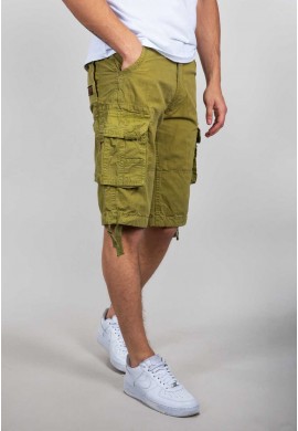 Kraťasy JET SHORT Alpha Industries  KHAKI GREEN / KHAKI ZELENÁ