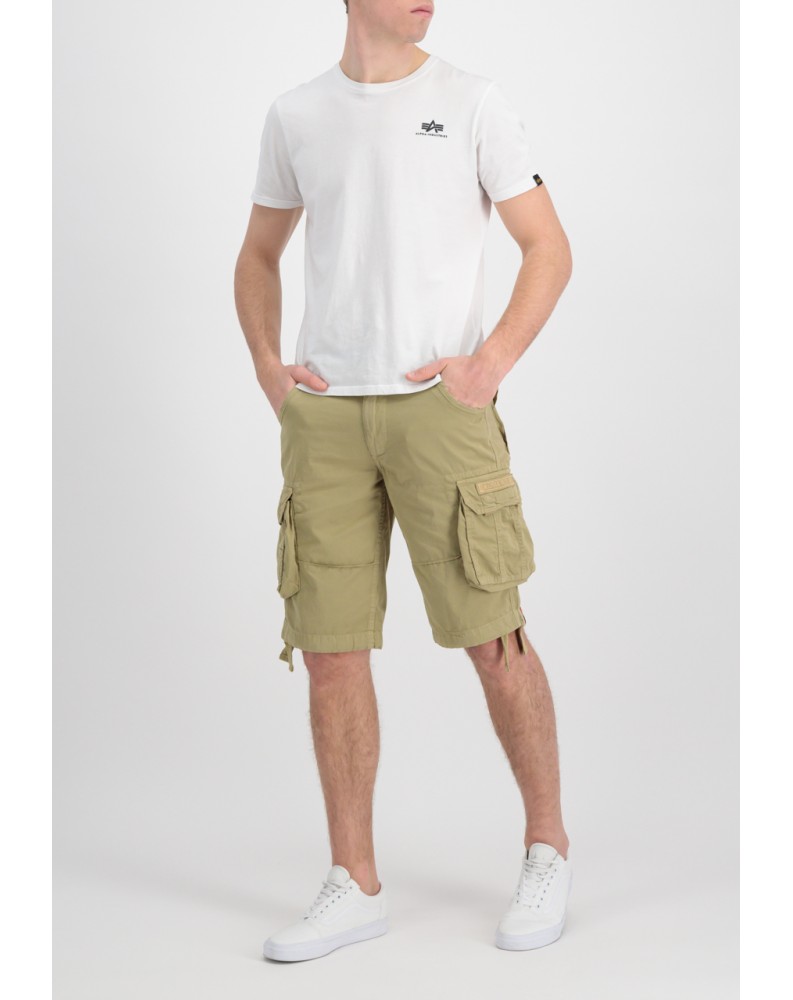 Kraťasy JET SHORT Alpha Industries LIGHT OLIVE / SVĚTLE OLIVOVÉ