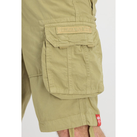 Kraťasy JET SHORT Alpha Industries LIGHT OLIVE / SVĚTLE OLIVOVÉ