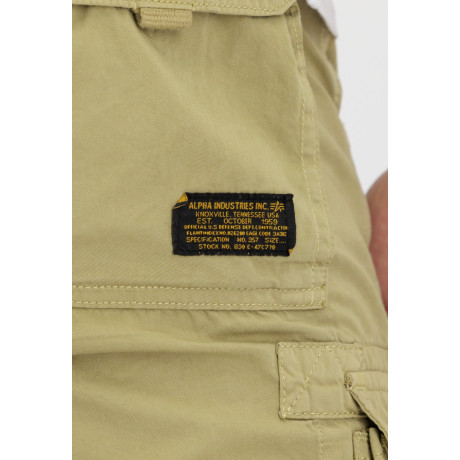 Kraťasy JET SHORT Alpha Industries LIGHT OLIVE / SVĚTLE OLIVOVÉ