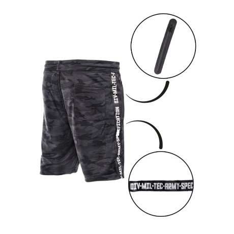Kraťasy teplákové TRAINING MIL-TEC®, DARK CAMO