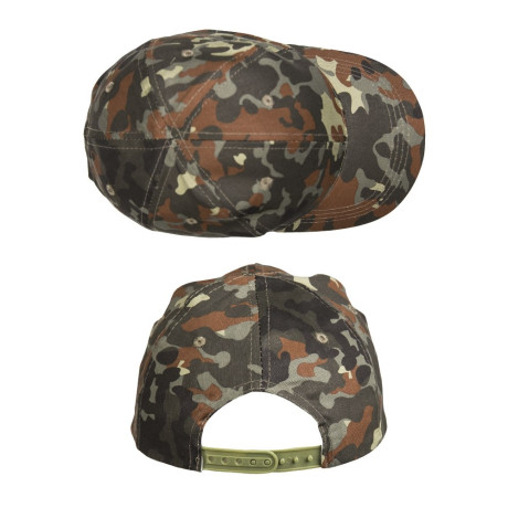 Dětská čepice US BASEBALL CAP, maskovaná Flecktarn