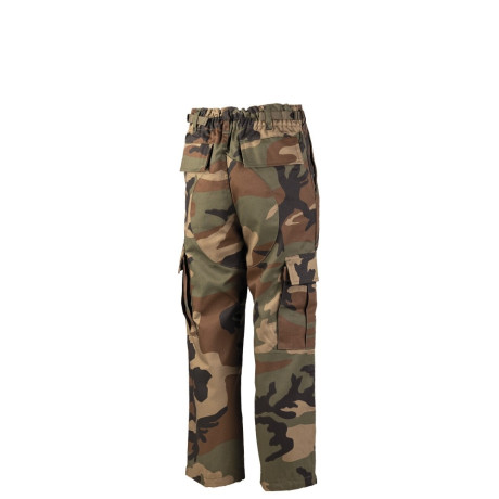 Dětské US BDU kalhoty, maskované Woodland