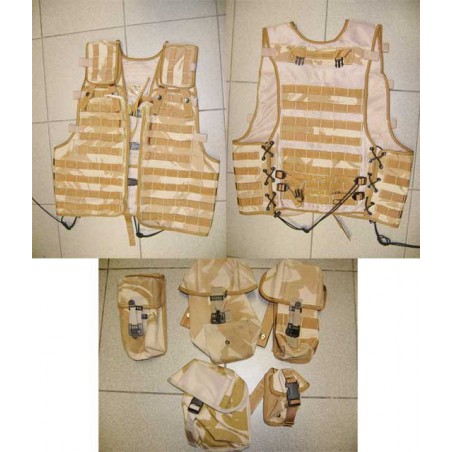 Britská taktická vesta mole desert s 5 kapsami