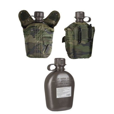 US polní láhev s obalem 1 litr, IMP., maskovaná Woodland