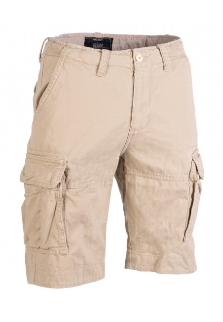 Kraťasy US VINTAGE předeprané, Khaki