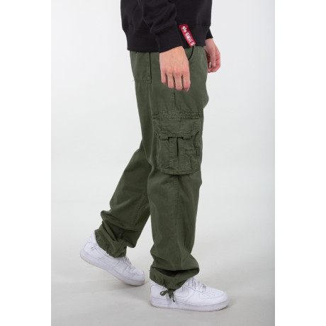 Kalhoty JET PANT Alpha Industries, Dark olive