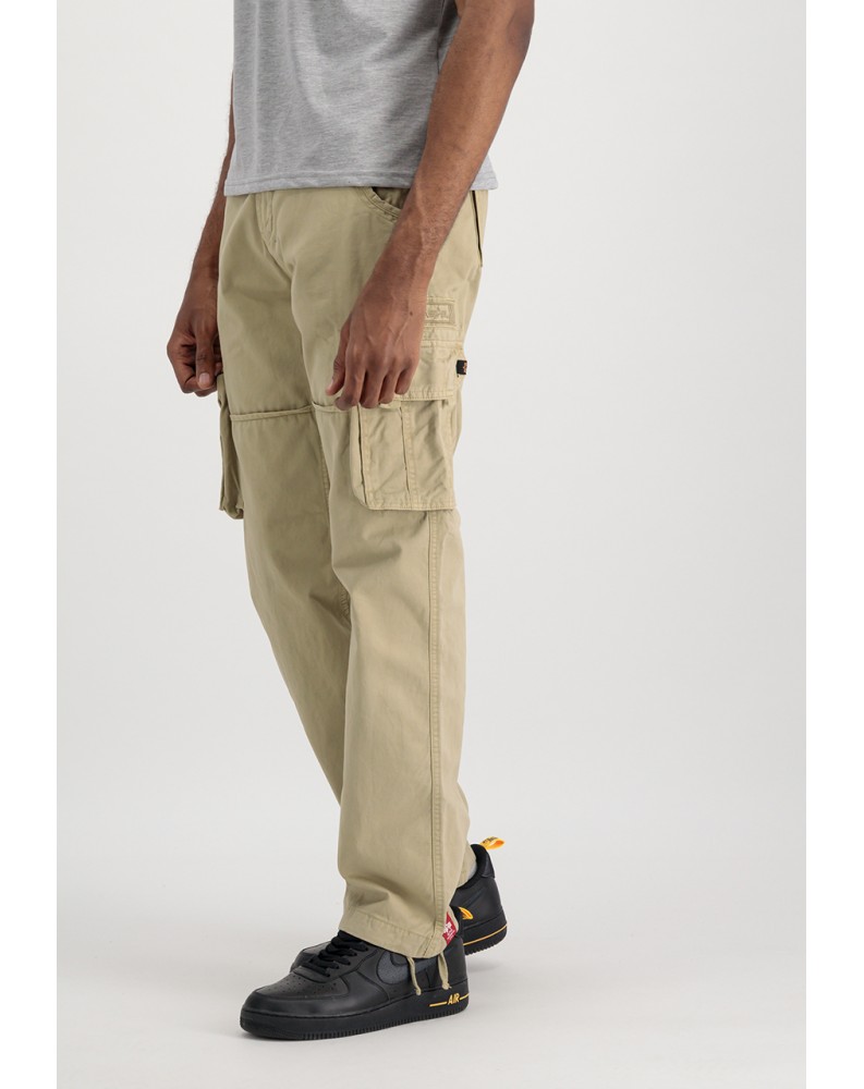 Kalhoty JET PANT Alpha Industries, barva BONE WHITE