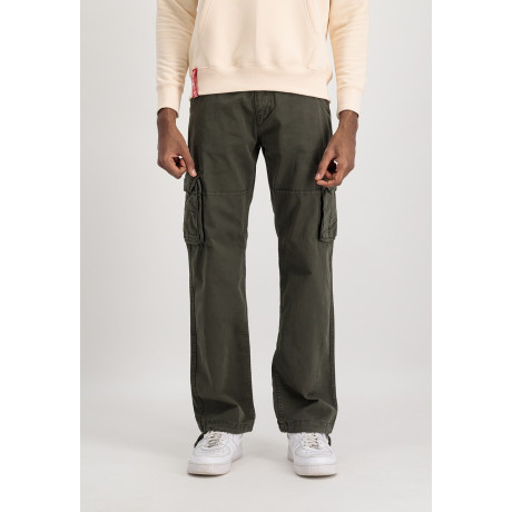 Kalhoty JET PANT Alpha Industries, GREYBLACK / ŠEDOČERNÉ