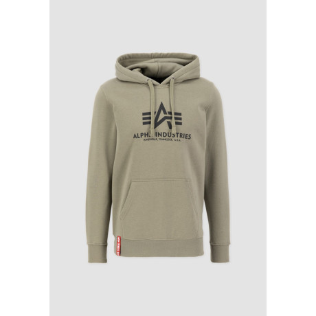 Mikina BASIC HOODY Alpha Industries, OLIVE / OLIVOVÁ