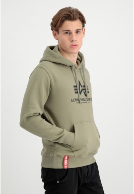 Mikina BASIC HOODY Alpha Industries, OLIVE