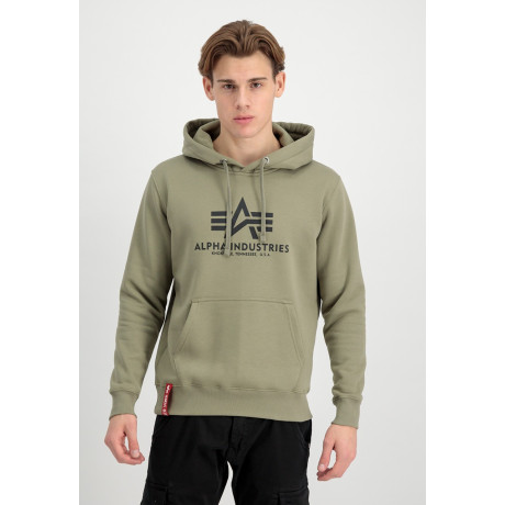Mikina BASIC HOODY Alpha Industries, OLIVE