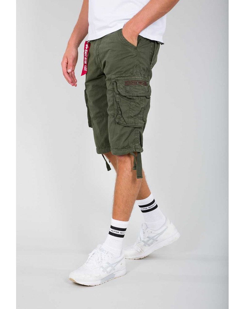 Kraťasy JET SHORT Alpha Industries  DARK OLIVE /TMAVĚ OLIVOVÉ