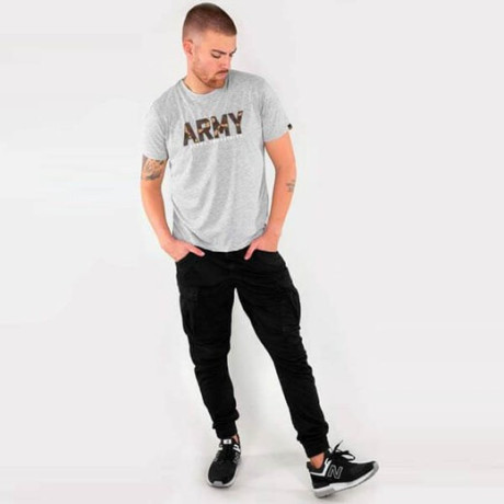 Tričko ARMY CAMO T Alpha Industries BLACK