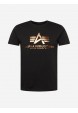 Tričko BASIC T Alpha Industries, Black/Cooper