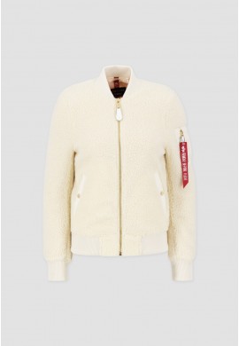 Dámská bunda MA-1 VF TEDDY Alpha Industries, OFF WHITE