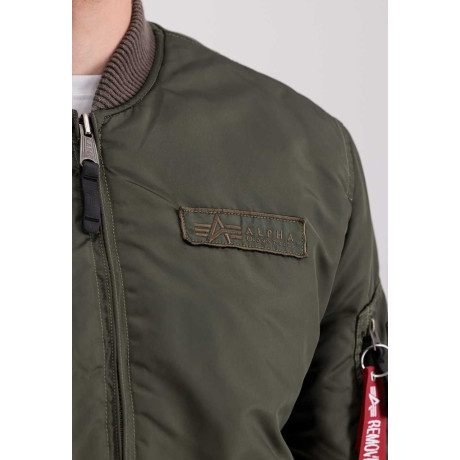 Bunda Alpha Industries MA-1 VF AUTHENTIC OVERDYED, Dark Olive