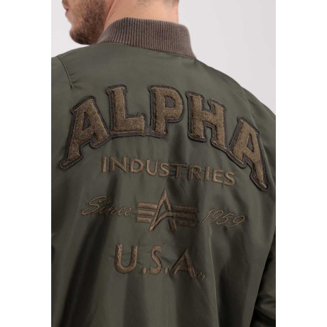 Bunda Alpha Industries MA-1 VF AUTHENTIC OVERDYED, Dark Olive