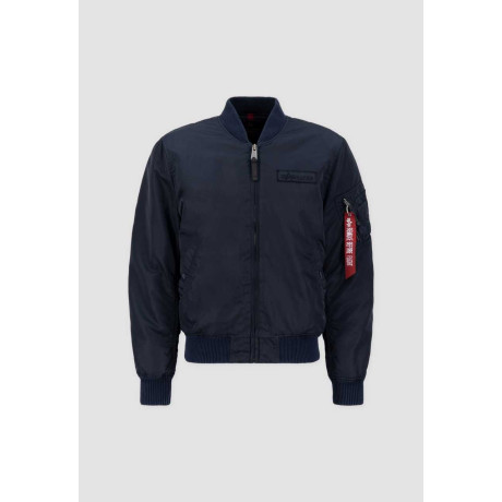 Bunda Alpha Industries MA-1 VF AUTHENTIC OVERDYED, Repl. Blue / Tmavě Modrá