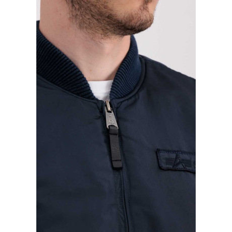 Bunda Alpha Industries MA-1 VF AUTHENTIC OVERDYED, Repl. Blue / Tmavě Modrá